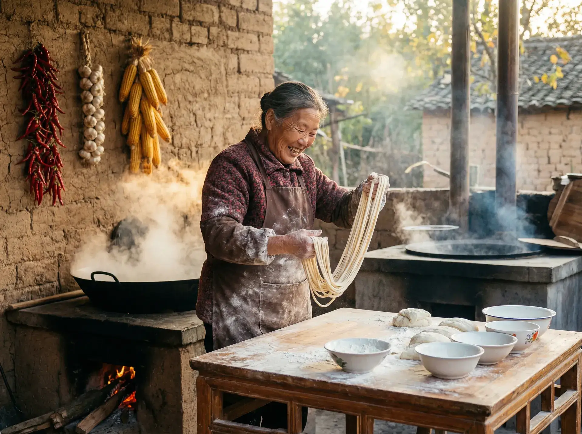 农家大嫂手擀面 - 教父1迅雷下载 乡村美食